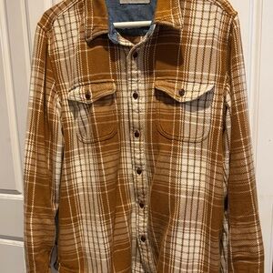 Outerknown Rust Plaid Shirt